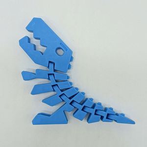 Porte-clés articulé en forme de squelette de lézard, jouet anti-stress éducatif pour enfants - Product Image 4