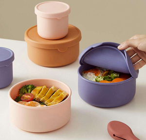 Hot Selling BPA Free Silicone Custom Tableware <b>Lunch</b> <b>Box</b> Kids Food Bento <b>Lunch</b> Storage <b>Box</b> Silicone <b>Lunch</b> <b>Box</b> Kids - Product Image 6