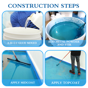 Sàn <span class=keywords><strong>Epoxy</strong></span> Kim Loại Mẫu Miễn Phí Bong Bóng Miễn Phí <span class=keywords><strong>Epoxy</strong></span> Resin <span class=keywords><strong>Epoxy</strong></span> Lớp Phủ Sàn - Product Image 4