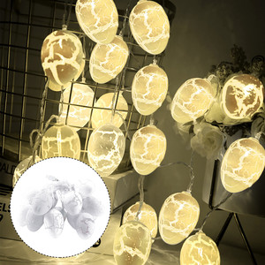 Nefe 10pcs <strong>Wood</strong> Cracked <strong>Egg</strong> 1.5m String Light Christmas Lantern <strong>Easter</strong> <strong>Eggs</strong> Garland Fairy Lighting Strings Holiday Decor - Product Image 6