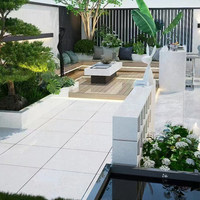 Carrelage de sol extérieur en porcelaine 600x600x18mm, effet pierre, écologique, antidérapant, mat, nouveau style chinois, haute absorption d'eau