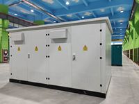 Poste de distribution 10 kV 1250 kVA avec sectionneur de charge à anneau et tableau de distribution basse tension pour l'alimentation électrique des usines