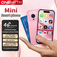 Téléphone portable ONEMYTH M17 Pro Android 12 3+64 Go 4,0'' Double carte SIM 2000 mAh Téléphone portable Play Store 4G Mini Smartphone