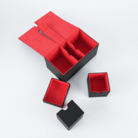 Boîte de rangement pour cartes à collectionner en cuir PU durable de qualité supérieure, multi-compartiments, avec couvercle rabattable, pour cartes à collectionner TCG