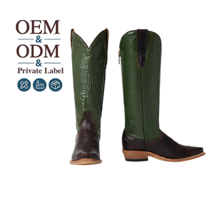 Stivali da Cowgirl CHENO Personalizzati Verde <span class=keywords><strong>Smeraldo</strong></span> per Spettacoli e Concerti, Stile Audace e alla Moda per Donna - Product Image 1