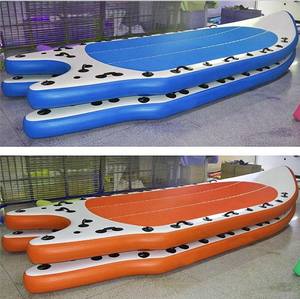 Vente en gros 18ft Team Mega Sup planche à pagaie debout <span class=keywords><strong>gonflable</strong></span> personnalisée 8-<span class=keywords><strong>12</strong></span> personnes grande planche avec matériau de point de chute - Product Image 2