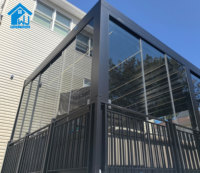 Pergola rétractable en aluminium sur mesure Sweet Home, structure en alliage anti-corrosion de haute qualité, pour jardin extérieur