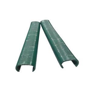 Anneaux de porc C24 galvanisés à chaud enduits de PVC <span class=keywords><strong>vert</strong></span>, anneaux en C antirouille de 1/2 pouces pour la corde élastique sur le <span class=keywords><strong>grillage</strong></span> soudé et la clôture - Product Image 1