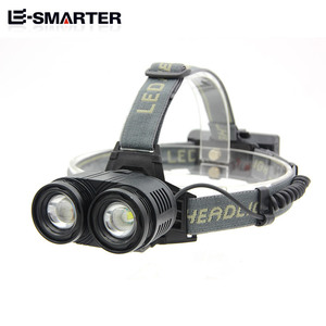 Le-Smarter Headlamp Dual Led Rechargeable 2000Mah Waterproof Adjustable For Outdoor Cycling - Product Image 2