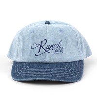 Casquette de baseball en jean à 6 panneaux, de haute qualité, réglable, avec logo brodé personnalisé et visière contrastante, style Dad Hat, vente en gros, direct usine
