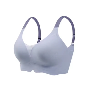 L a 6XL Sujetador sin aros para mujer, suave y cómodo, sin costuras, cobertura completa, extraíble, de talla grande, Bralette con almohadilla de realce - Product Image 6