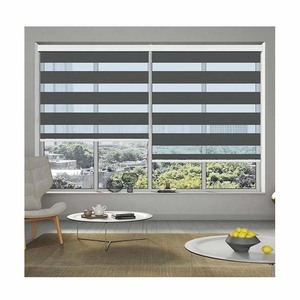 Thiết kế hiện đại điện Zebra cửa sổ Shades thông minh ngày đêm Con lăn mù vải ngang mô hình bán buôn cửa sổ bao gồm - Product Image 1