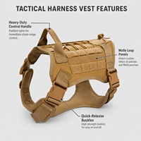 Prix d'usine : Gilet et harnais d'entraînement pour chien de chasse et de promenade en extérieur, Collier d'entraînement pour chien de chasse, Sacs tactiques pour chien