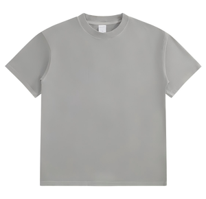 Men's Oversized Cotton T-Shirt Solid Color O-Neck Short Sleeve Washed t shirt Casual Wear Jersey Knitted <b>Plain</b> Design <b>tshirt</b> - Product Image 2