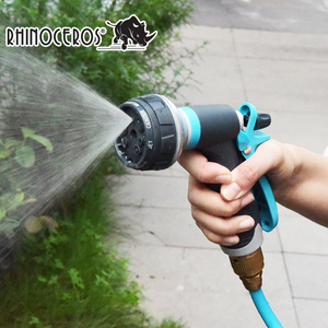 Tuinslang Koperen Mondstuk Sprinkler Met 8 Verschillende Spray Patronen, Duim Controle En Antislip - Product Image 2