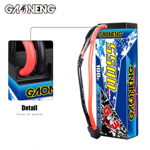 GNB GAONENG 5500MAH 2S 7.4V 100C 200C <b>Cabled</b> Hard case XT60 RC LiPo <b>Battery</b> RC Car Baot 1:10 1/10 Updated From 5000MAH 5200MAH - Product Image 4