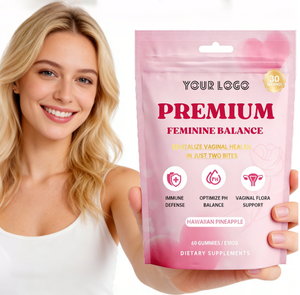 Complément alimentaire en gommes pour l'équilibre féminin, OEM/ODM, de qualité supérieure, pour la défense <span class=keywords><strong>immunitaire</strong></span>, produit sain, bon pour les femmes - Product Image 1