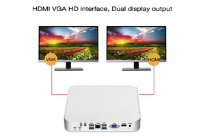 Mini PC XCY compatible, processeur Core I3 I5, VGA HD, écran 4K, 12V, HTPC, ordinateur de bureau avec ventilateur, compatible avec Windows 10 et Office - Product Image 5
