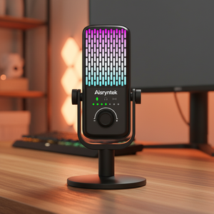 Nuovi Arrivi 2026: Microfono da Gaming Multifunzione ARS-60 con Cancellazione del Rumore, Monitoraggio e Mixaggio, Microfono a Condensatore RGB da Scrivania per PC - Product Image 2