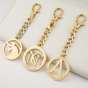 Llavero de aleación de Zinc de diseño profesional, accesorios para bolsos, etiqueta de marca de Metal personalizada, llavero colgante redondo de Metal con gancho - Product Image 3