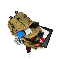 Sac à dos tactique de voyage personnalisé avec logo OEM, pour ordinateur portable, extérieur, unisexe, 25L, polyester, imperméable, tendance