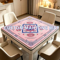 Tuiles de mahjong de luxe personnalisées, imprimées et gravées en UV, acrylique, 160 pièces
