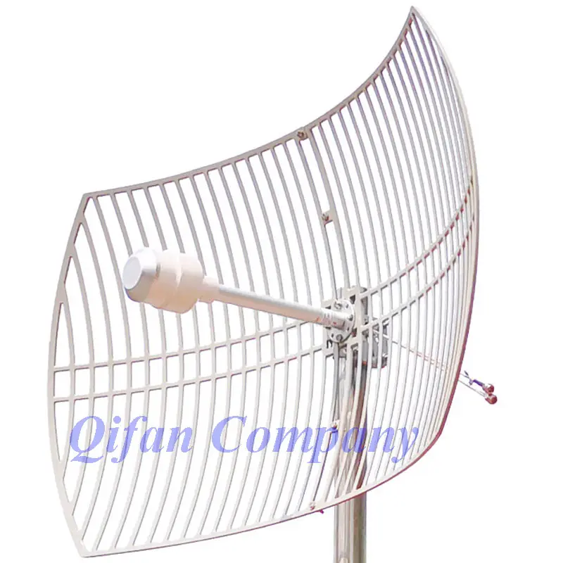 3G 4G LTE Parabolic Gridアンテナ1700-2700MHz Outdoor Antenna 2X24dBi External超長距離Antennaと2x N女性