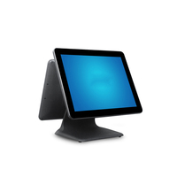 Caisse enregistreuse taille personnalisée 15 pouces simple double écran d'affichage numérique tout en un NFC paiement pos machine Store Terminal