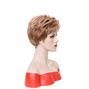 <span class=keywords><strong>Parrucche</strong></span> <span class=keywords><strong>Bionde</strong></span> <span class=keywords><strong>Corte</strong></span> all'Ingrosso, <span class=keywords><strong>Parrucche</strong></span> Sintetiche Stratificate con Frangia per Donne - Product Image 4