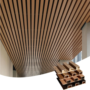 Decoración interior tablero impermeable hojas de paneles de <span class=keywords><strong>madera</strong></span> techo estriado listón decoración Interior Panel de <span class=keywords><strong>pared</strong></span> para <span class=keywords><strong>salón</strong></span> de belleza Oficina - Product Image 1