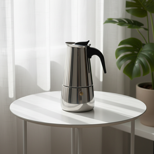 Cafeteira Italiana de Aço Inoxidável 300mL para Fogão e Indução, Cafeteira Clássica de Alta Qualidade para Mocha - Product Image 2