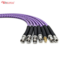 Kit d'échantillonnage personnalisé de câbles coaxiaux RF avec connecteurs multiples N, TNC, BNC, SMA, QMA et câbles tressés en PTFE pour la mesure en avionique