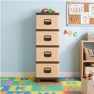 New Durable Mobile 4 Drawer Plastic Modern Storage Cabinet Large Capacity <b>File</b> <b>Organizer</b> Chest for Office Home Bedroom - Product Image 6