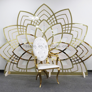 Sillas <span class=keywords><strong>DE</strong></span> CORONA <span class=keywords><strong>DE</strong></span> BODA <span class=keywords><strong>DE</strong></span> ACERO INOXIDABLE, muebles <span class=keywords><strong>de</strong></span> boda <span class=keywords><strong>de</strong></span> Hotel europeo, comedor <span class=keywords><strong>de</strong></span> metal, cocina, sillones modernos - Product Image 2