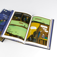Le fournisseur fiable offre des services d'impression de bandes dessinées à reliure à couverture rigide pour les enfants avec couverture rigide et papier couché