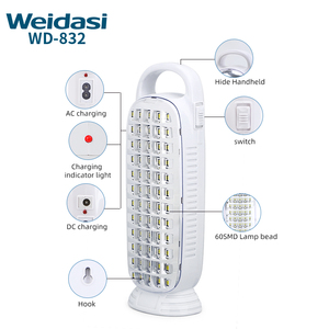 Chất lượng tốt nhất cắm trại Đèn sạc khẩn cấp ánh sáng 60smd LED Đèn khẩn cấp với xử lý - Product Image 3