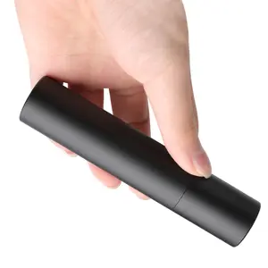 Senter UV Mini portabel, Senter UV cahaya portabel Mini dapat diisi ulang Usb tahan air aluminium Aloi hitam