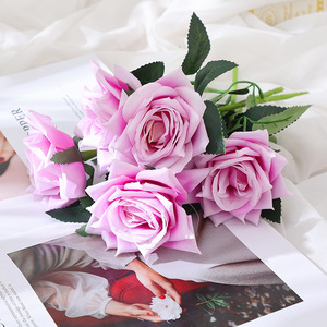 Rosas Artificiales de Tacto Real de Una Sola Cabeza, Decorativas para Bodas, Rosas de Tacto Real para Decoración del Hogar, Gran Venta 2024 - Product Image 6
