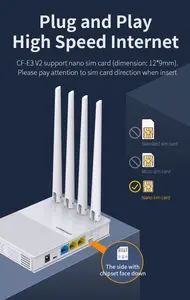 Enrutador de módem inalámbrico Wifi Hotspots 3G 4G Lte enrutador COMFAST para interiores 2023 gran oferta móvil 300Mbps 1 pieza soporte de ranura Sim 2,4G