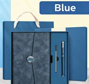 Set de Regalo de Cuaderno y Bolígrafo Naranja con Caja Personalizada con Logotipo para Promoción Corporativa, Pedidos al por Mayor de Artículos de Papelería - Product Image 2