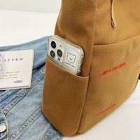 Sacs fourre-tout en toile de coton réutilisables pour les courses, avec logo personnalisé, motif de lettres, nouveau style, avec poche et fermeture éclair, pour femmes et étudiantes
