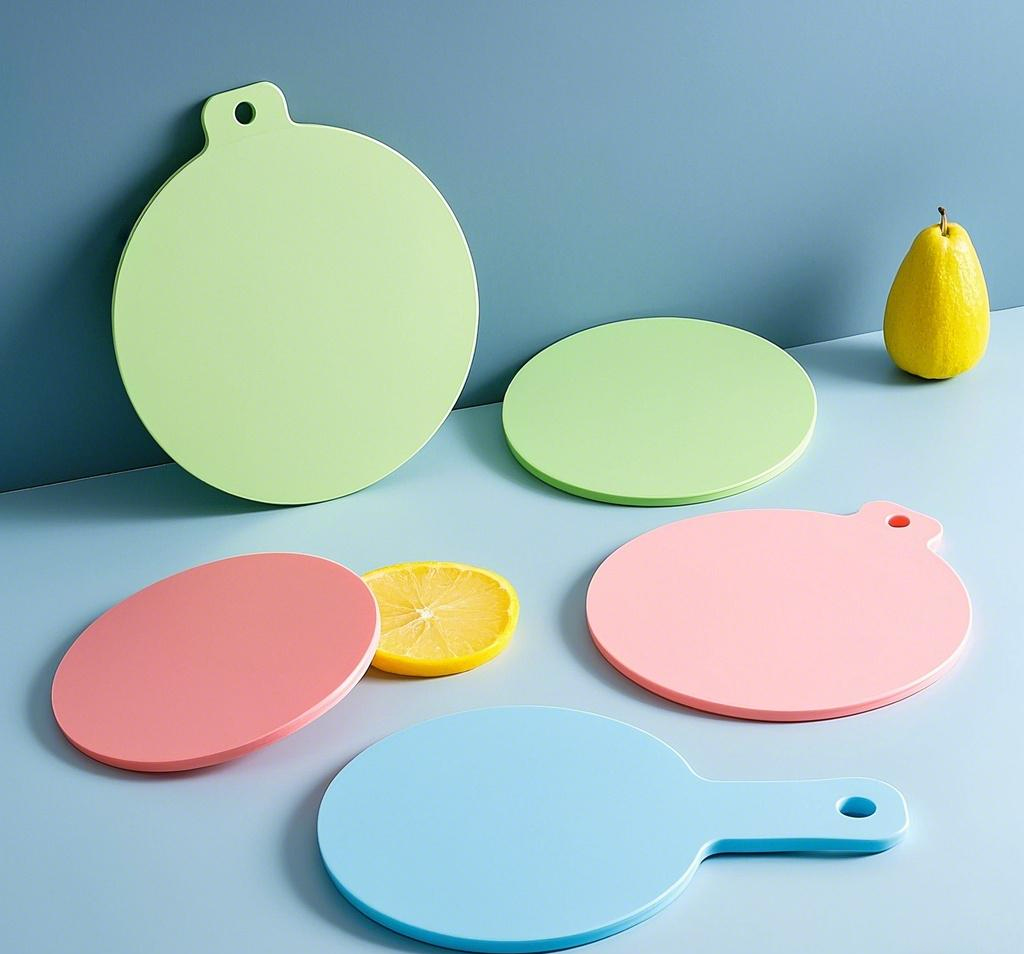 PE Cutting Board Heat  Resistant White Bliue  15mm Chemical  Resistant Easy to Clean