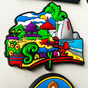 Aimant de réfrigérateur personnalisé en PVC souple, paysage urbain 3D, forme personnalisée, écologique, aimant puissant, décoration d'intérieur, souvenir - Product Image 4