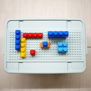 Caja de Almacenamiento Transparente de Gran Capacidad (35L) para Juguetes de Niños, Bloques de Construcción, con Tapa, Contenedor Multiusos de PP para Ropa del Hogar - Product Image 5