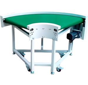 90 derece eğri küçük eğim kaynak basın kavisli Cleated PU anti-statik yeni programlanabilir bant konveyör - Product Image 1