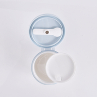 Pot vide en PP à double couche 100g 150g rechargeable et portable pour masque facial ou crème, avec cuillère magnétique