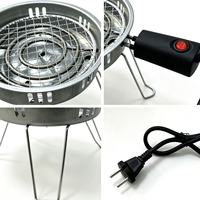 Brûleur de charbon pour chicha portable avec trépied, four électrique à charbon avec grille en maille