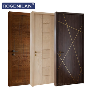 ROGENILAN Portes intérieures en bois massif composite de couleur personnalisée, portes à panneaux français, insonorisées, pour chambre à coucher - Product Image 3