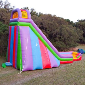 Toboggan gonflable géant de 28 pieds, humide et sec, pour adolescents et adultes, avec tuyau d'eau intégré, pour locations commerciales et événements estivaux - Product Image 3