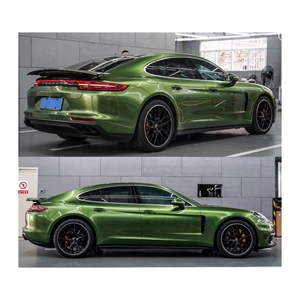 Envoltura de color automático Desgin Film <span class=keywords><strong>Gloss</strong></span> Metallic Green Full Car Vinyl Wrap - Product Image 4